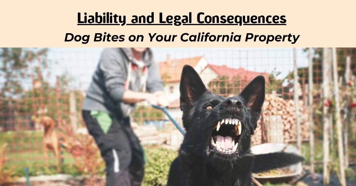 You are currently viewing What happens if a dog bites someone on your property in California?